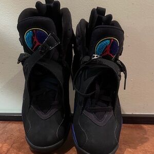 AIR Jordan Black and Blue Sneakers